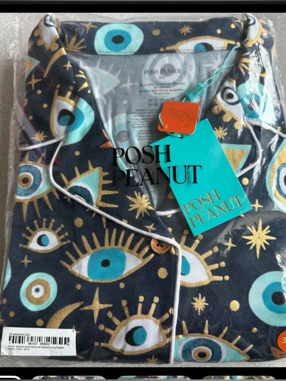 NEW- POSH PEANUT Womenβs Pajama Set Size 20-22 - Fiona Short sleeve